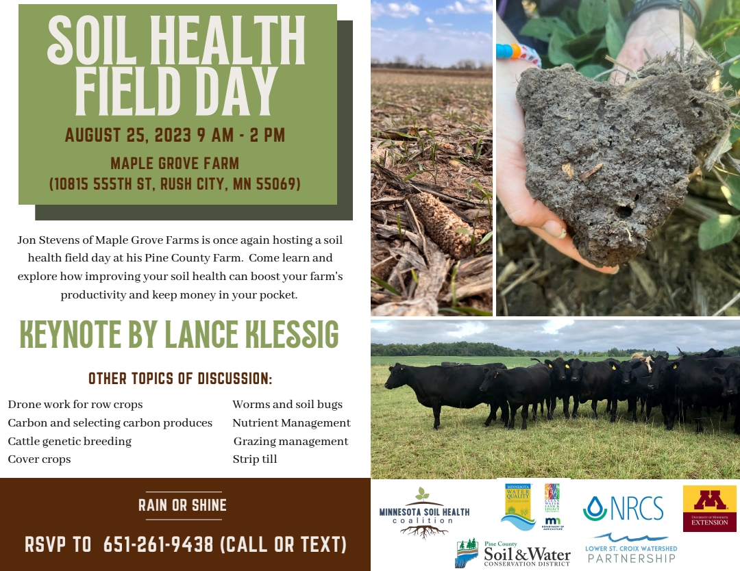 Soil Health Field Day at Jon Stevens MN Soil Health Coalition