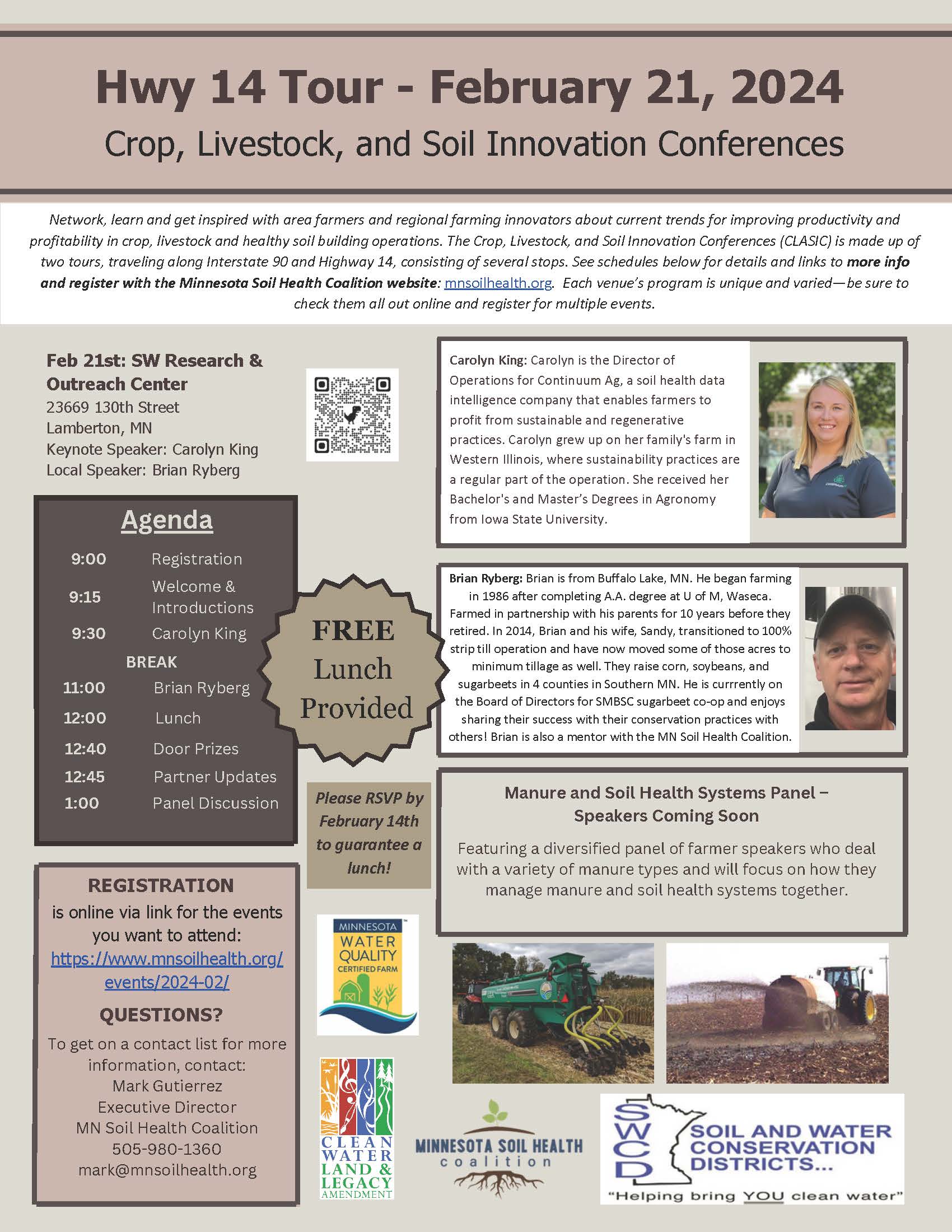 2024 I90 & Hwy 14 Tour CLASIC Lamberton MN Soil Health Coalition